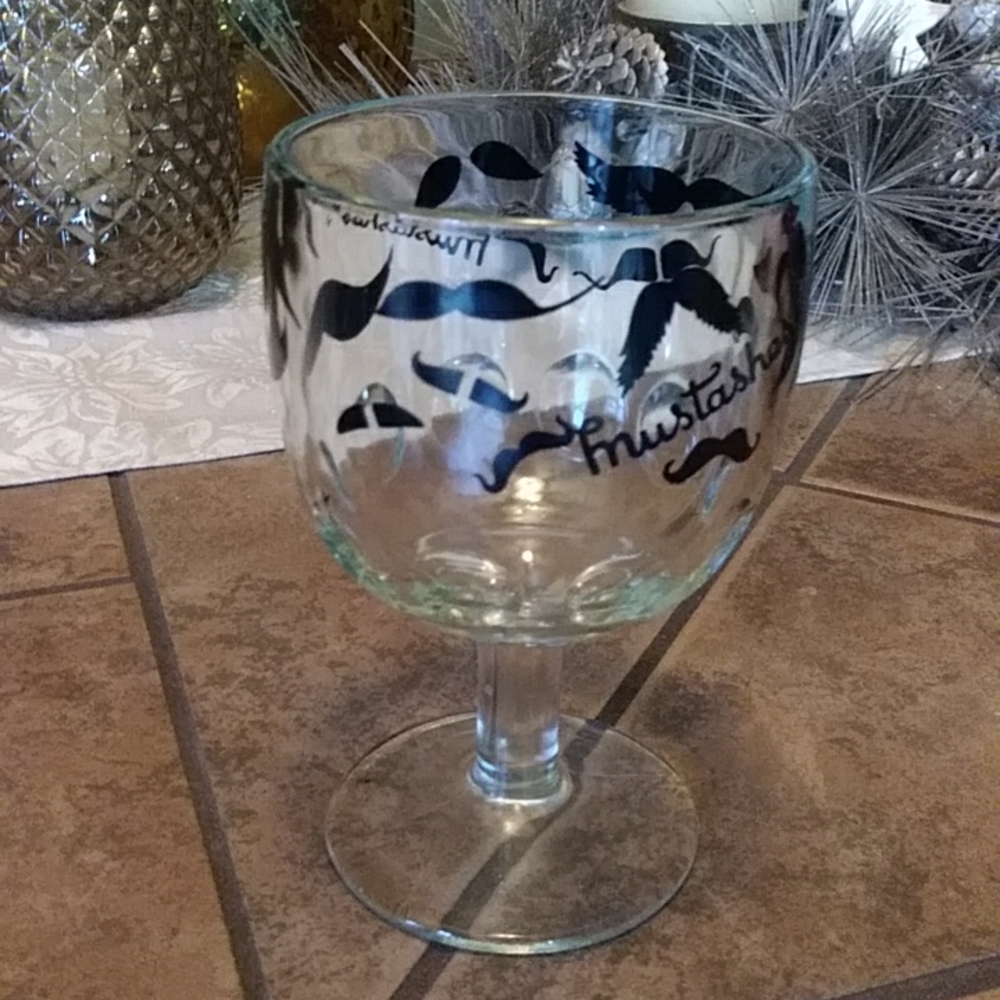 Mustache glass